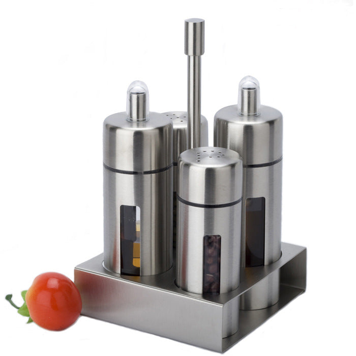 Stainless Steel Four-Head Spice Dispenser